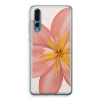 Pink Ellila Flower: Huawei P20 Pro Transparant Hoesje