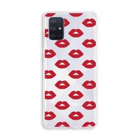 Lips: Galaxy A71 Transparant Hoesje