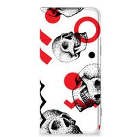 Mobiel BookCase OnePlus Nord 2T Skull Red - thumbnail