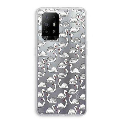 Zwanen: Oppo A95 5G Transparant Hoesje