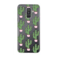 Cactus Lover: Samsung Galaxy A6 Plus (2018) Transparant Hoesje