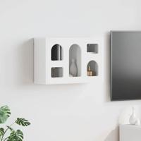 Hangkast met plank met opslag Wit 60 x 20 x 40 cm Bewerkt hout