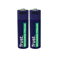 Batterij trust usb-c oplaadbaar aa 2 stuks