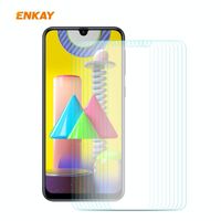 Voor Samsung Galaxy M31 / M21 10 PCS ENKAY Hat-Prince 0.26mm 9H 2.5D Gebogen Rand Gehard glas film