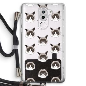 It's a Purrr Case: Honor 6X Transparant Hoesje met koord