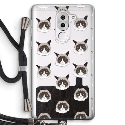 It's a Purrr Case: Honor 6X Transparant Hoesje met koord