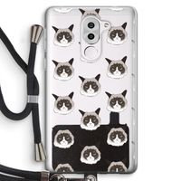 It's a Purrr Case: Honor 6X Transparant Hoesje met koord