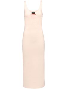 Miu Miu robe à ouverture goutte d'eau - Rose