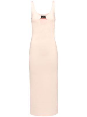 Miu Miu robe à ouverture goutte d'eau - Rose