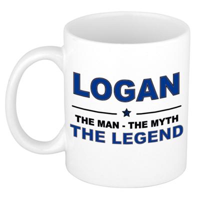 Logan cadeau mok - man myth legend - naam koffiemok - 300 ml - collega - vaderdag Logan cadeau mok - man myth legend - naam koffiemok - 300 ml - collega - vaderdag