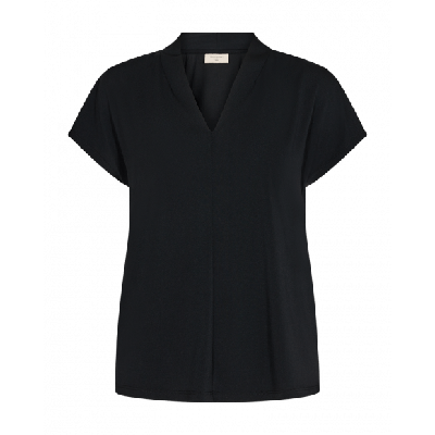FreeQuent - Zwart | Dames | Top | Zwart | XL | regular | Kamst mode