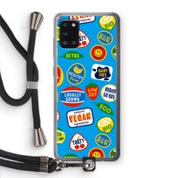 Fruitsticker: Samsung Galaxy A31 Transparant Hoesje met koord