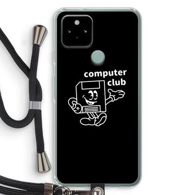 Floppyhead: Pixel 5 Transparant Hoesje met koord