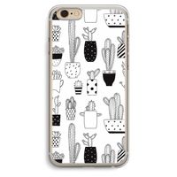 Cactusmotief: iPhone 6 Plus / 6S Plus Transparant Hoesje Cactusmotief: iPhone 6 Plus / 6S Plus Transparant Hoesje