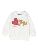 Moschino Kids sweat à logo imprimé - Blanc - thumbnail