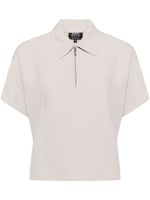 A.P.C. polo Roxy à col zippé - Gris