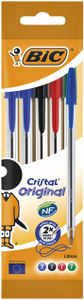 Balpen Bic Cristal blister ÃƒÆ' 5 stuks