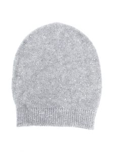 Fabiana Filippi bonnet à sequins - Gris