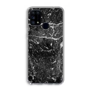 Zwart marmer: Samsung Galaxy M31 Transparant Hoesje