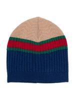 Gucci Kids knitted wool beanie - Tons neutres