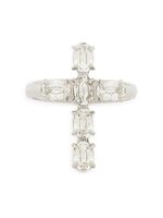 Dolce & Gabbana DNA crystal cross ring - Argent