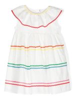 Stella McCartney Kids robe sans manches à bords contrastants - Blanc