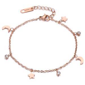 Cilla Jewels Dames Armband Moon and Stars met Zirkonia Rose