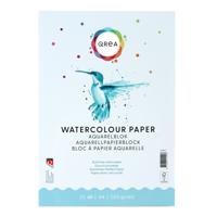 Aquarelblok qrea a4 20vel 200gr gelijmd | 50 stuks