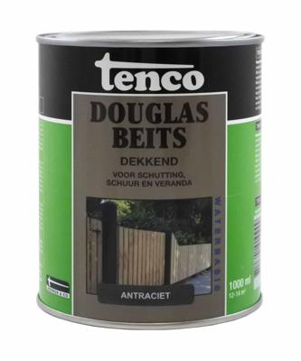 Douglas beits dekkend antraciet 1l verf/beits - Tenco