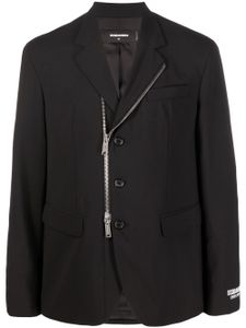 DSQUARED2 veste zippée à logo imprimé - Noir