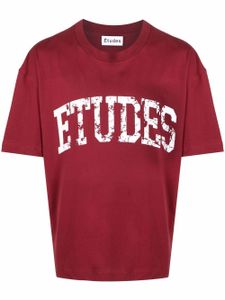 Etudes t-shirt à logo imprimé - Rouge