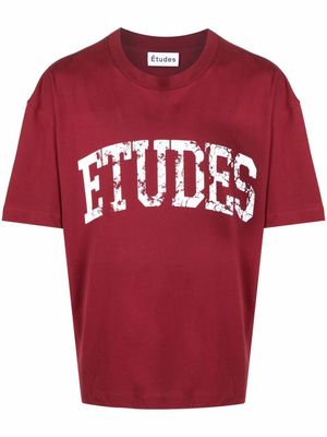 Études Studio t-shirt à logo imprimé - Rouge