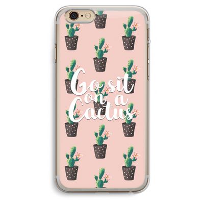 Cactus quote: iPhone 6 Plus / 6S Plus Transparant Hoesje