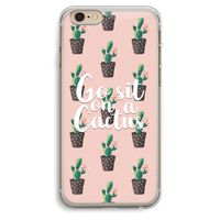 Cactus quote: iPhone 6 Plus / 6S Plus Transparant Hoesje