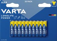 VARTA Longlife Power AAA (LR03) batterij 20 stuks