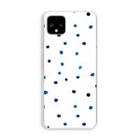 Blauwe stippen: Pixel 4 XL Transparant Hoesje