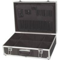Perel gereedschapskoffer 45,5 x 33 cm aluminium zwart/zilver - thumbnail
