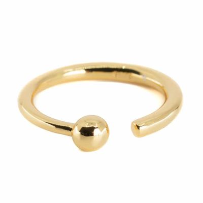 Verstelbare Ring Bol Koper Goudkleurig