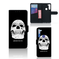 Telefoonhoesje met Naam Motorola G8 Power Skull Eyes