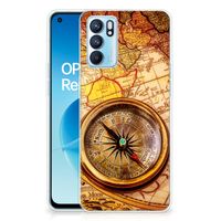 OPPO Reno6 5G Siliconen Back Cover Kompas