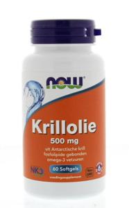 NOW Krillolie 500 mg (60 softgels)