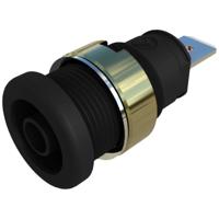 SKS Hirschmann SEB 2620 F6,3 Veiligheids-labconnector, female Bus, inbouw verticaal Stift-Ø: 4 mm Zwart 1 stuk(s)