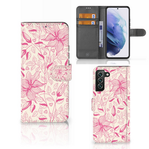 Samsung Galaxy S22 Plus Hoesje Pink Flowers