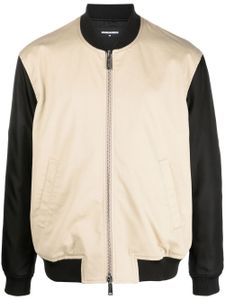 DSQUARED2 veste bomber à imprimé palmier - Noir