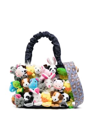 la milanesa mini sac cabas Toys en jean - Bleu