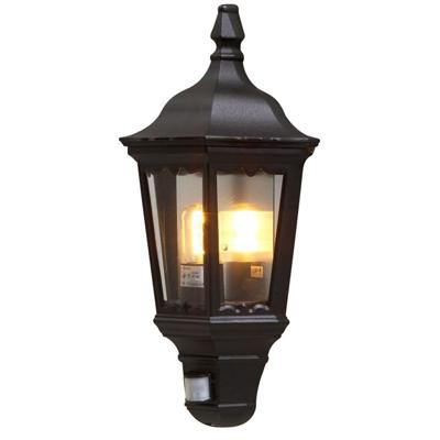 KonstSmide Zwarte buitenlampFirenze met bewegingsmelder - 7230-750