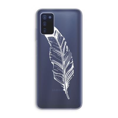 Pluim: Samsung Galaxy A03s Transparant Hoesje