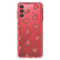 Samsung Galaxy A13 5G | A04s Doorzichtige Silicone Hoesje Hearts - thumbnail