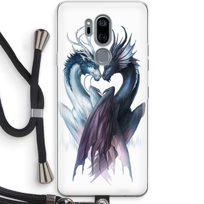 Yin Yang Dragons: LG G7 Thinq Transparant Hoesje met koord