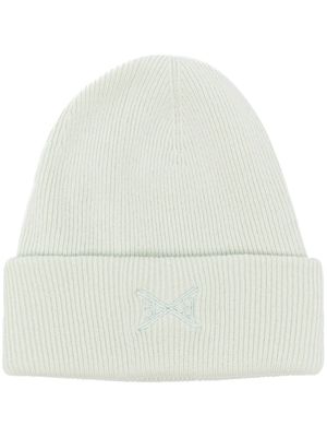 Barrie bonnet en maille à logo brodé - Vert